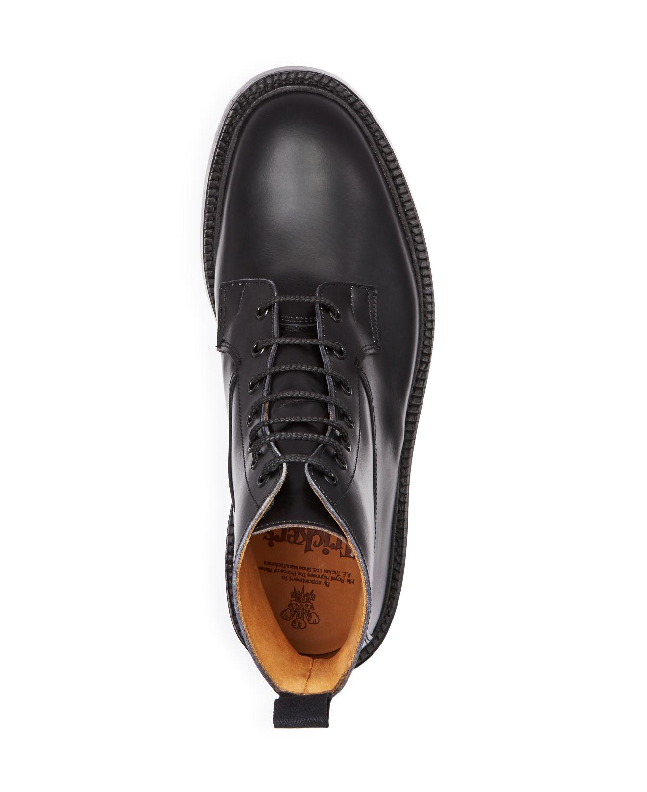 trickers black derby