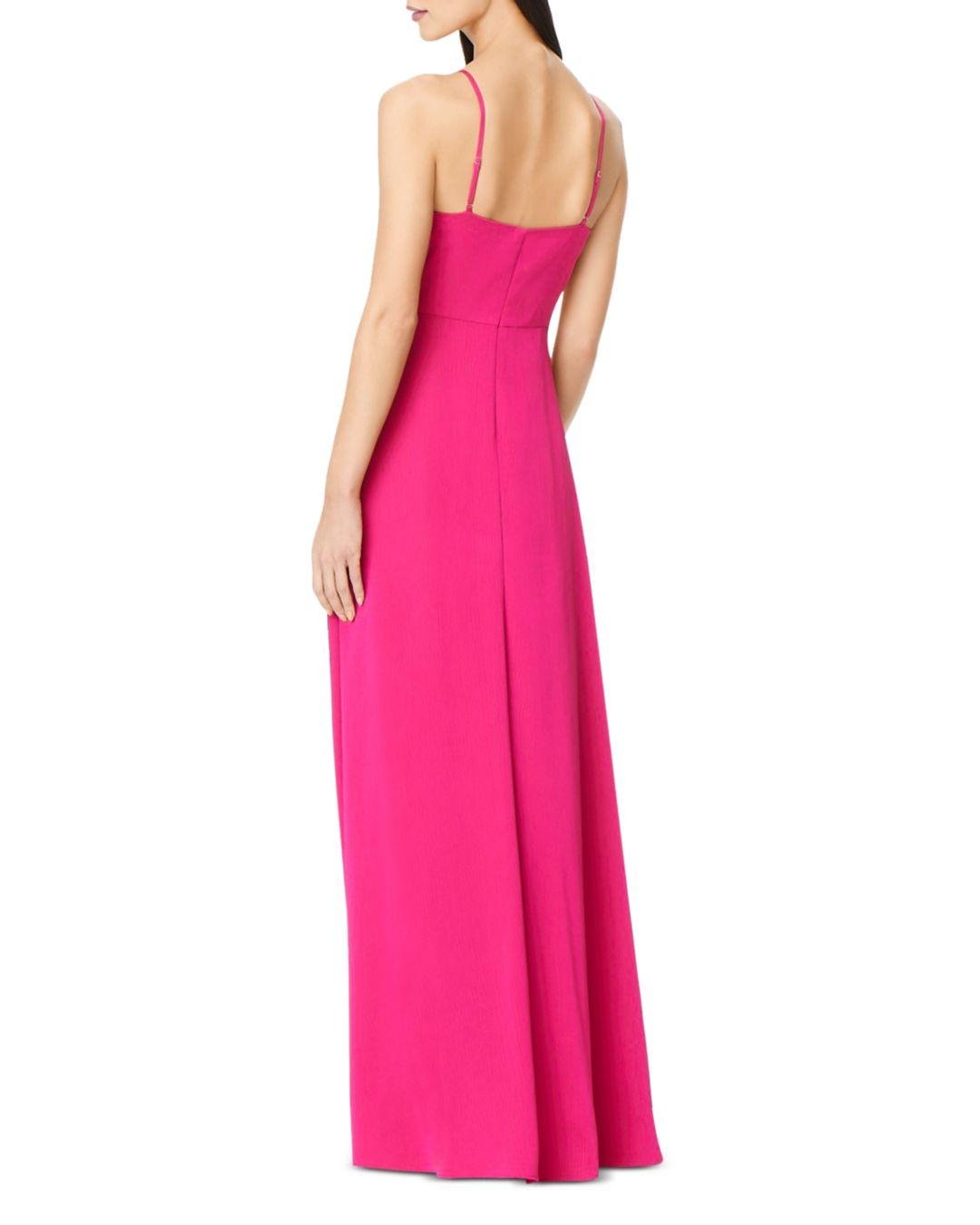 aidan mattox hot pink dress