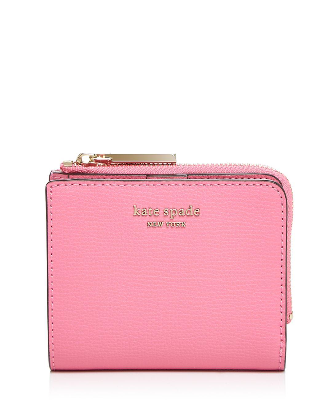 Kate Spade Sylvia Small Leather Bifold Wallet in Black - Lyst