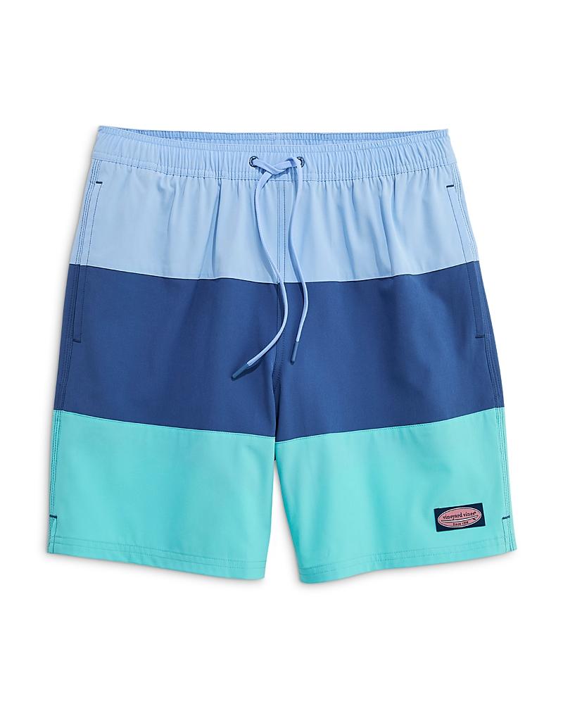 Maillot De Bain Vineyard Vines Chappy Homme Taille L - Bleu Imprimé Leurres - Poche, Cordon