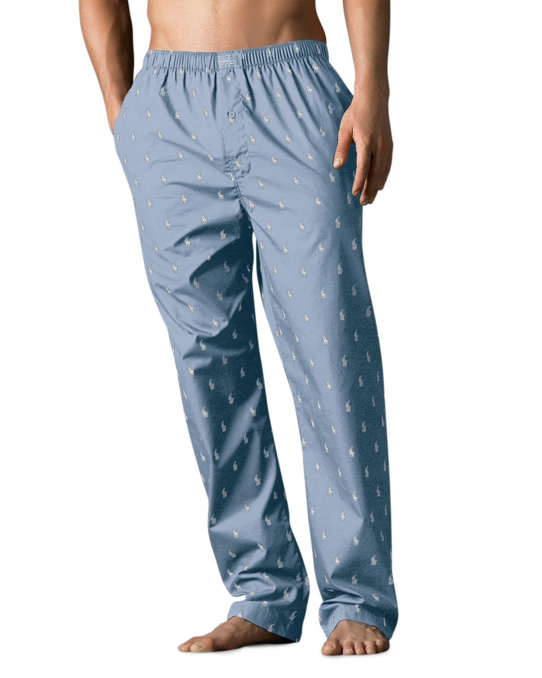 Polo Ralph Lauren Cotton Allover Pony Print Pajama Pants in Blue for ...