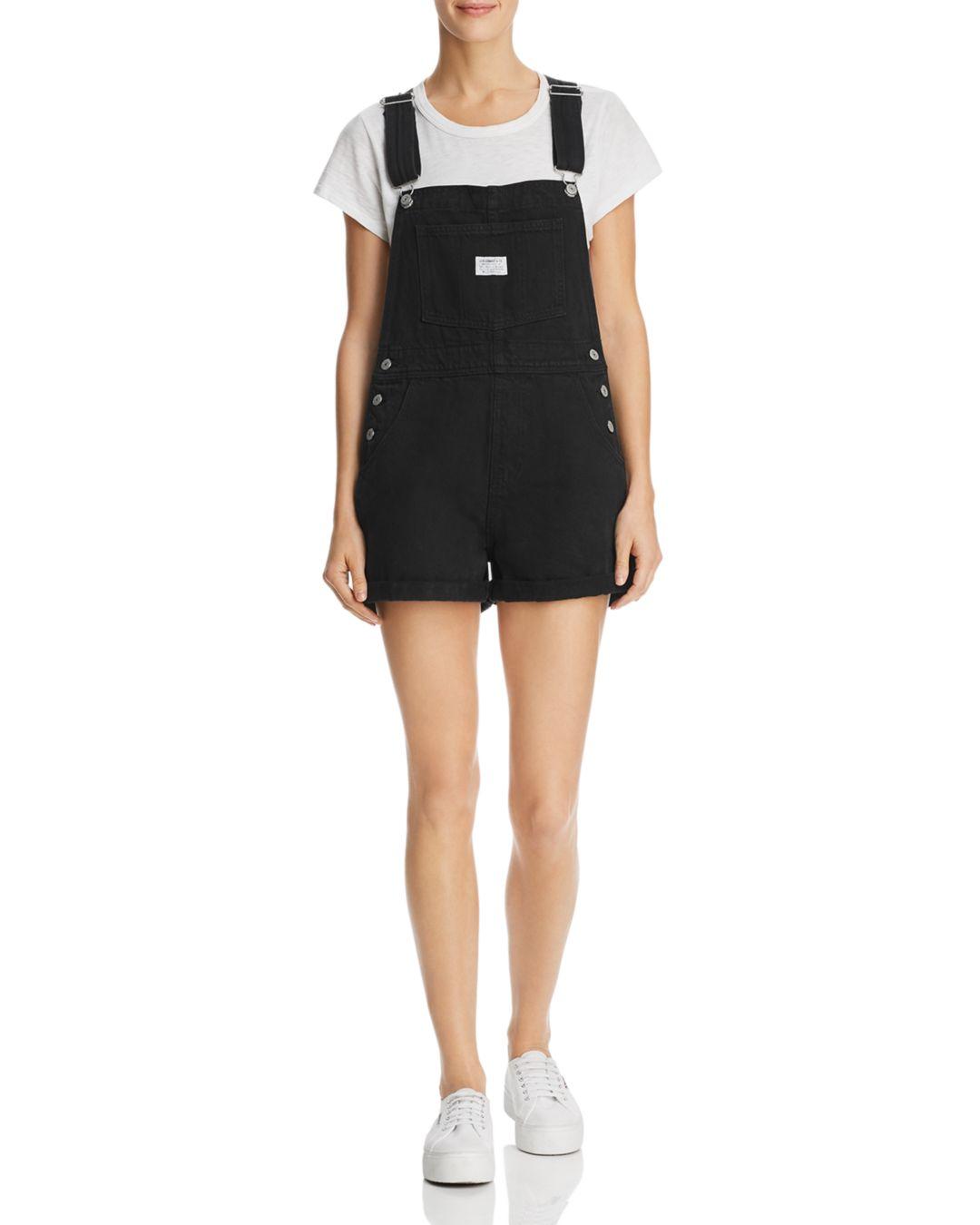 Levi's Vintage Denim Shortalls In Tuned Out in Black | Lyst