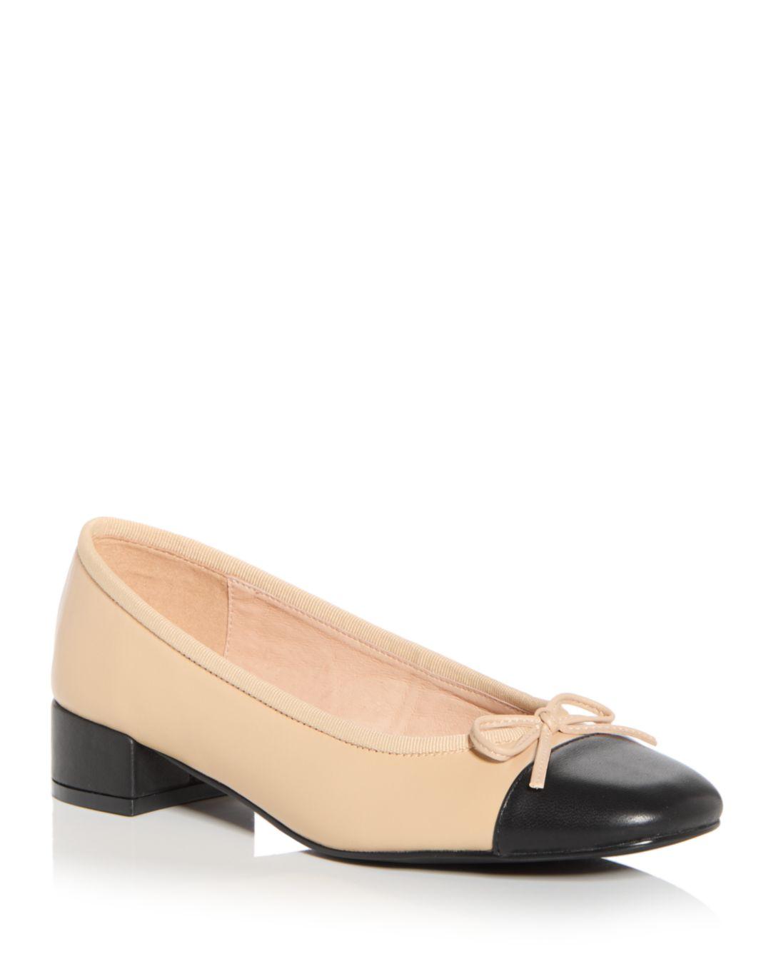 Jeffrey Campbell Dancerie Low Heel Cap Toe Pumps in Natural Lyst