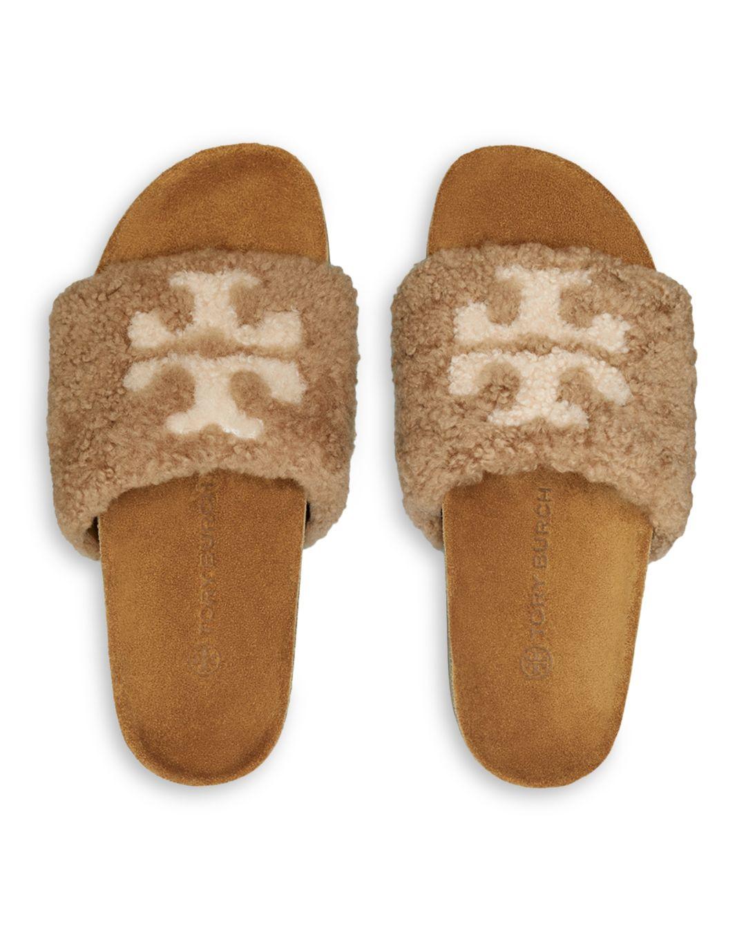Total 48+ imagen tory burch shearling slide Abzlocal.mx