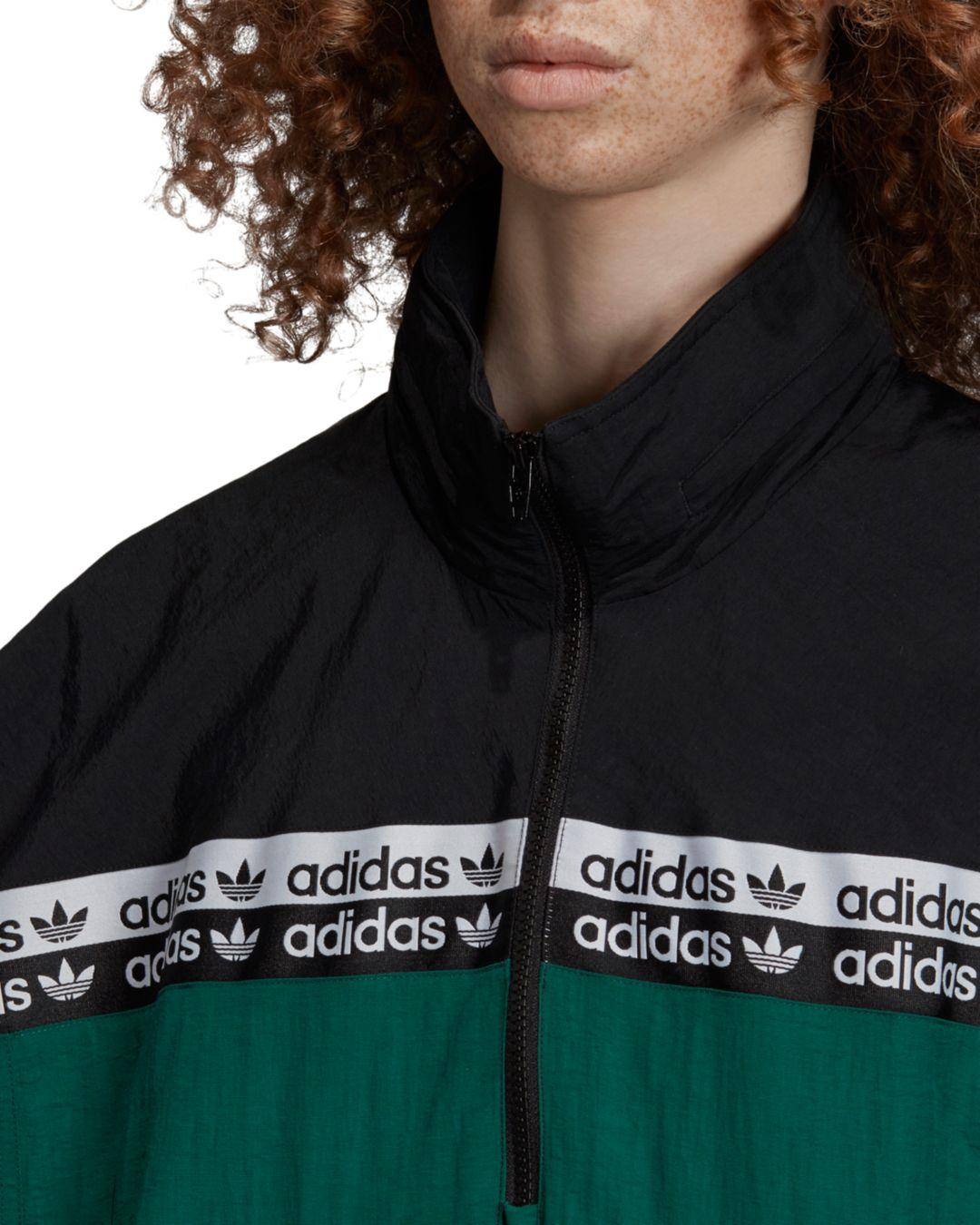 adidas Originals Synthetic Vocal Windbreaker Jacket in Dark Green (Green)  for Men | Lyst