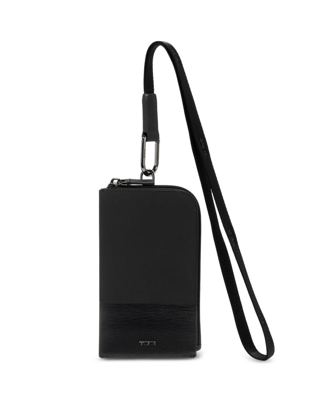 Tumi Card Pouch Lanyard in Black for Men | Lyst