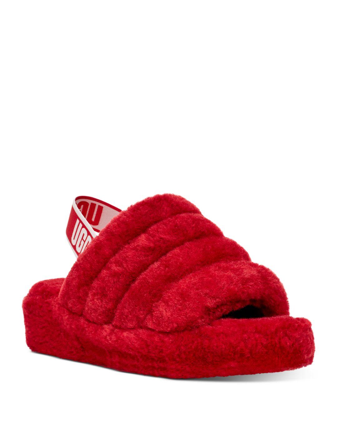 ugg fluff yeah red