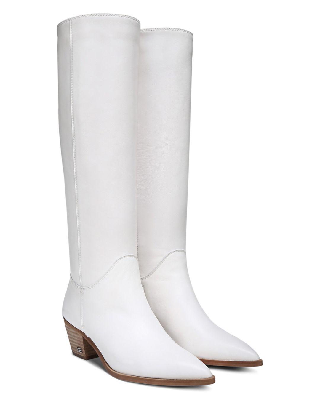 sam edelman white boots