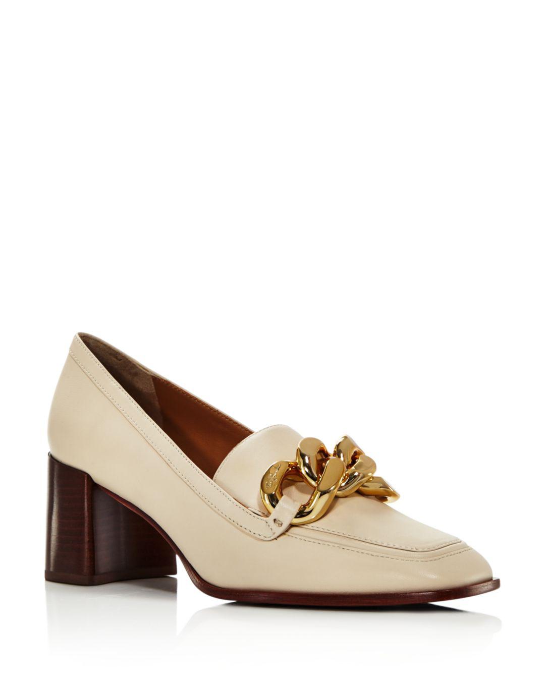 tory burch loafer heels