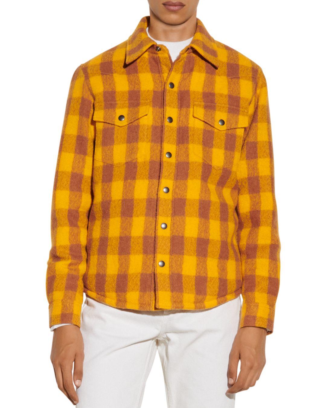 yellow shirt jacket