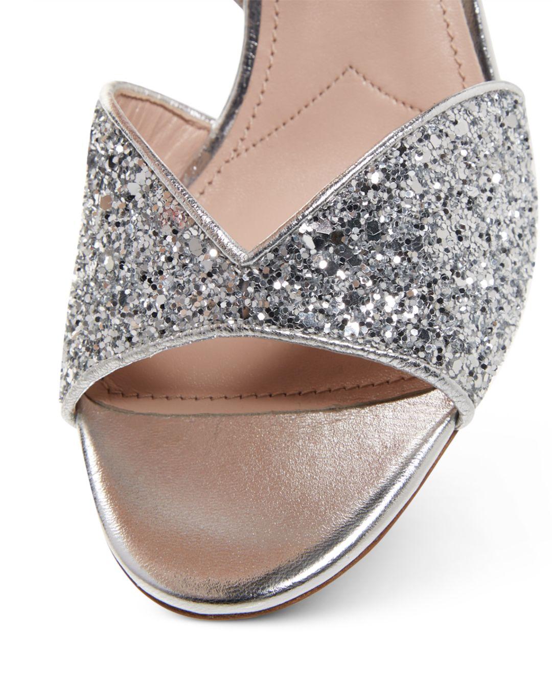 miu miu glitter sandals