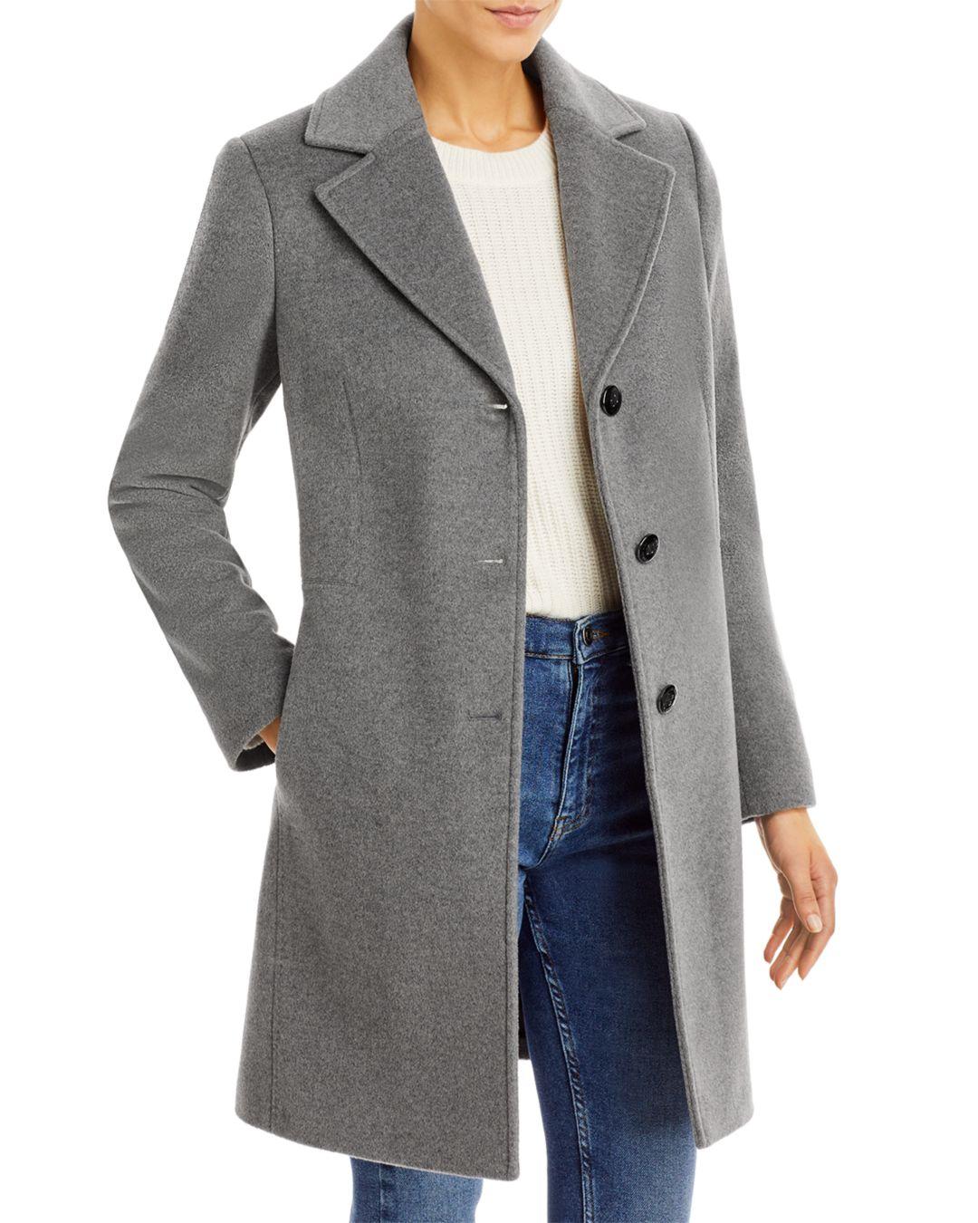 ornament Koken Klagen Calvin Klein Mid - Length Coat in Gray | Lyst