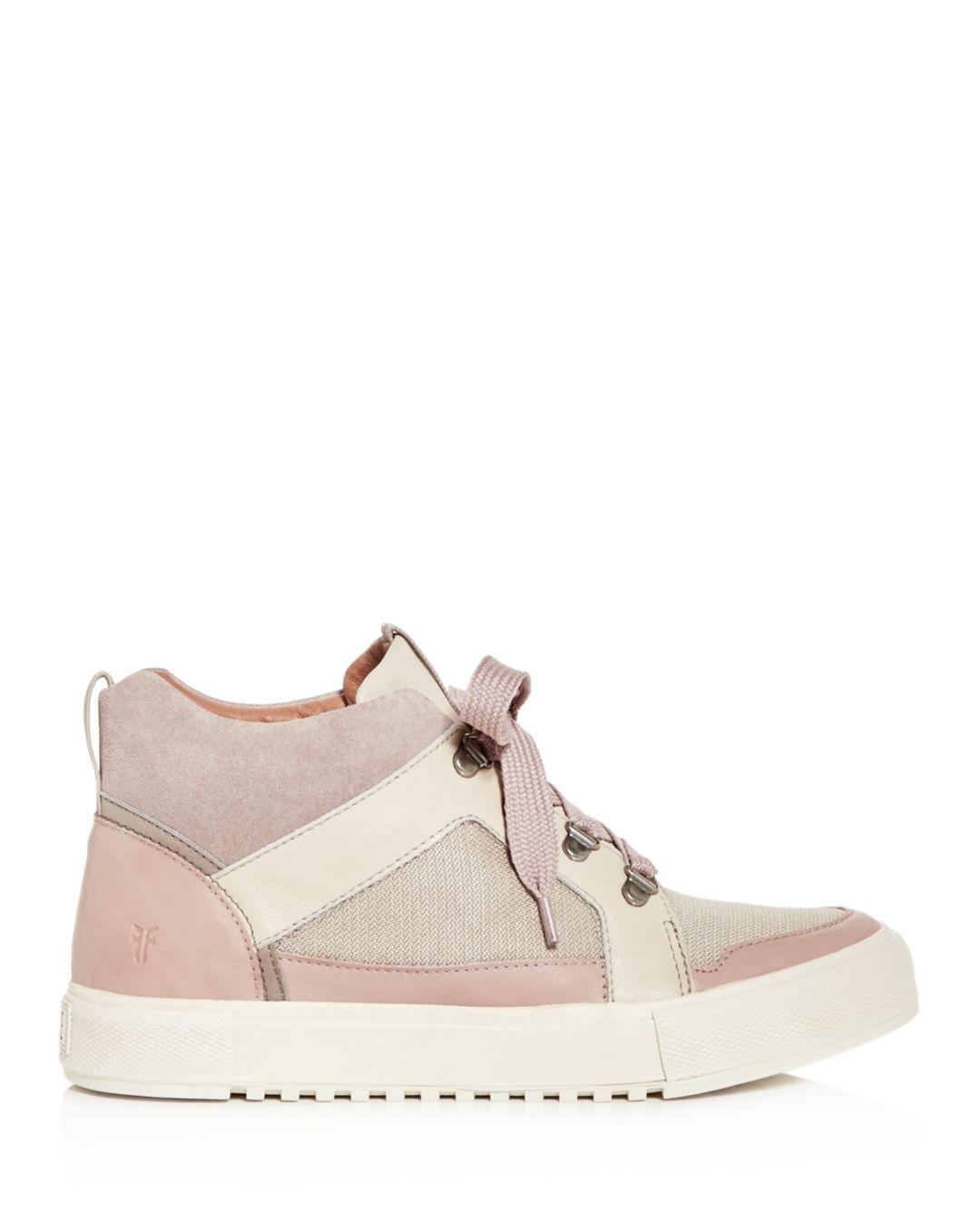 frye high top sneakers womens