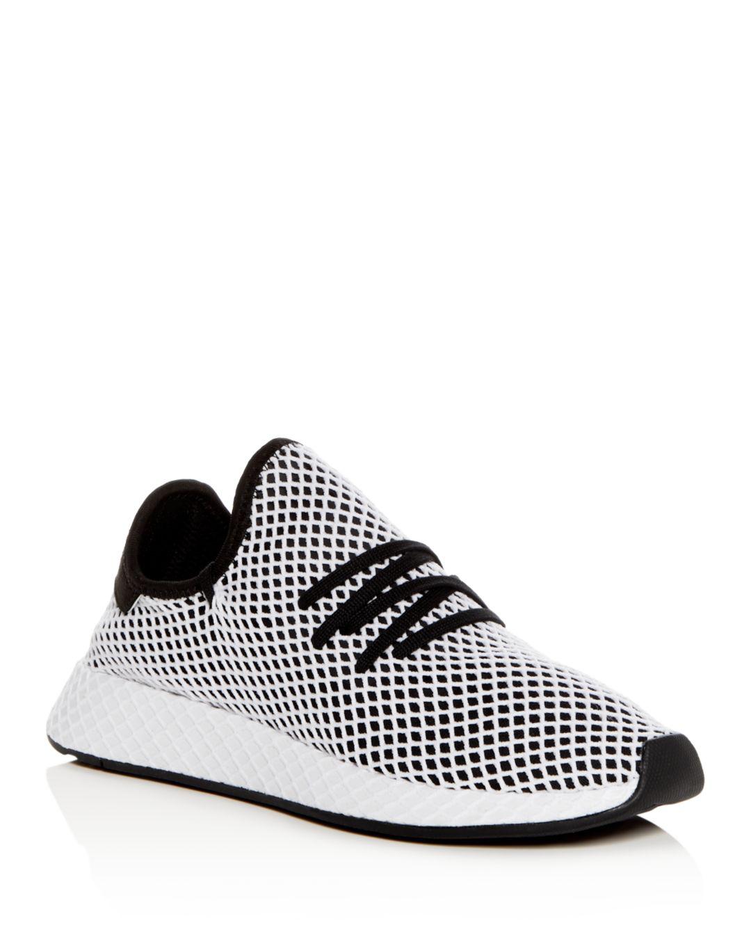 adidas Suede Deerupt Runner Shoes in Black/White (Black) for Men - Lyst