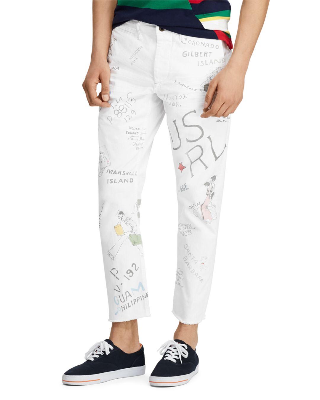 white chino jeans