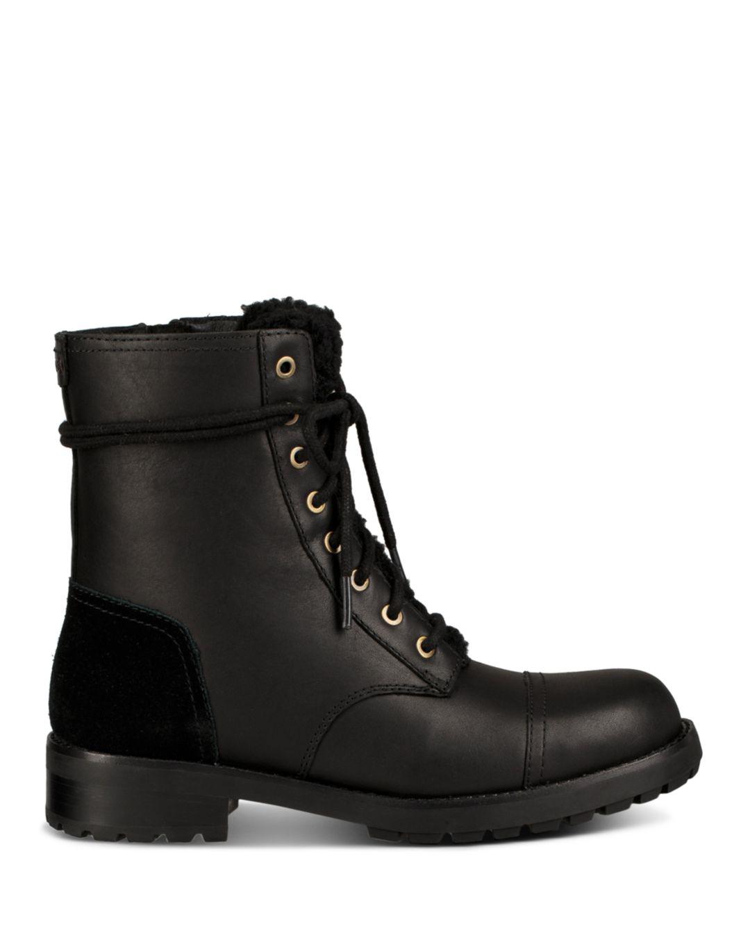 ugg kilmer leather & suede combat boots