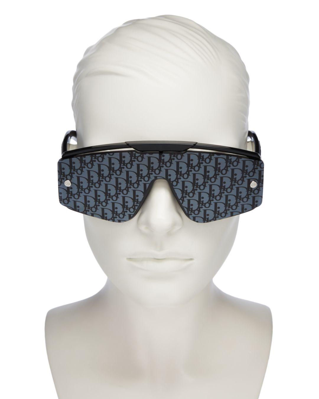 Dior Xtrem Mask Sunglasses With Interchangeable Lenses In Black Gray Black Lyst
