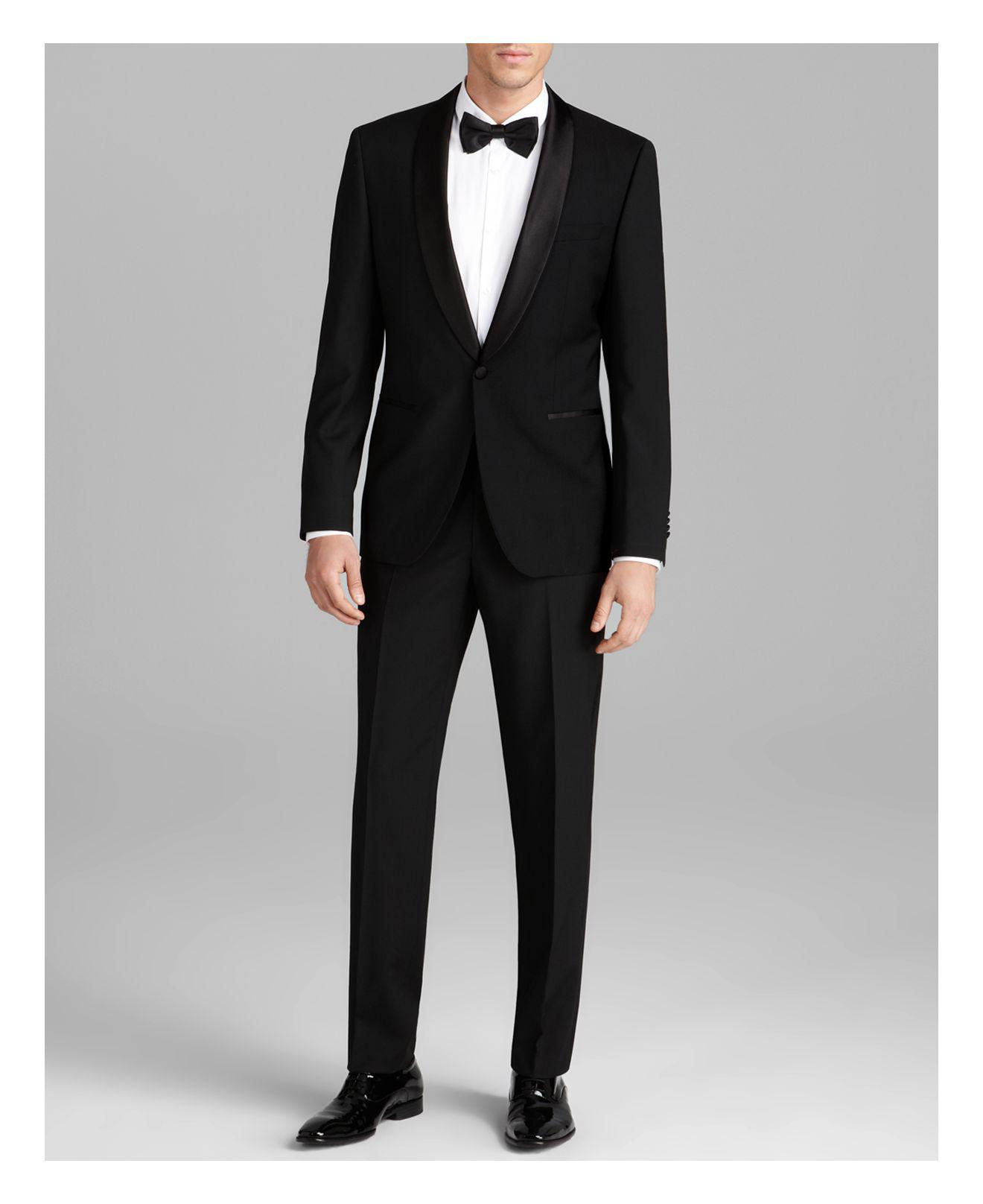 BOSS by Hugo Boss Satin Sky Gala Tuxedo Suit - Regular Fit in Black for ...