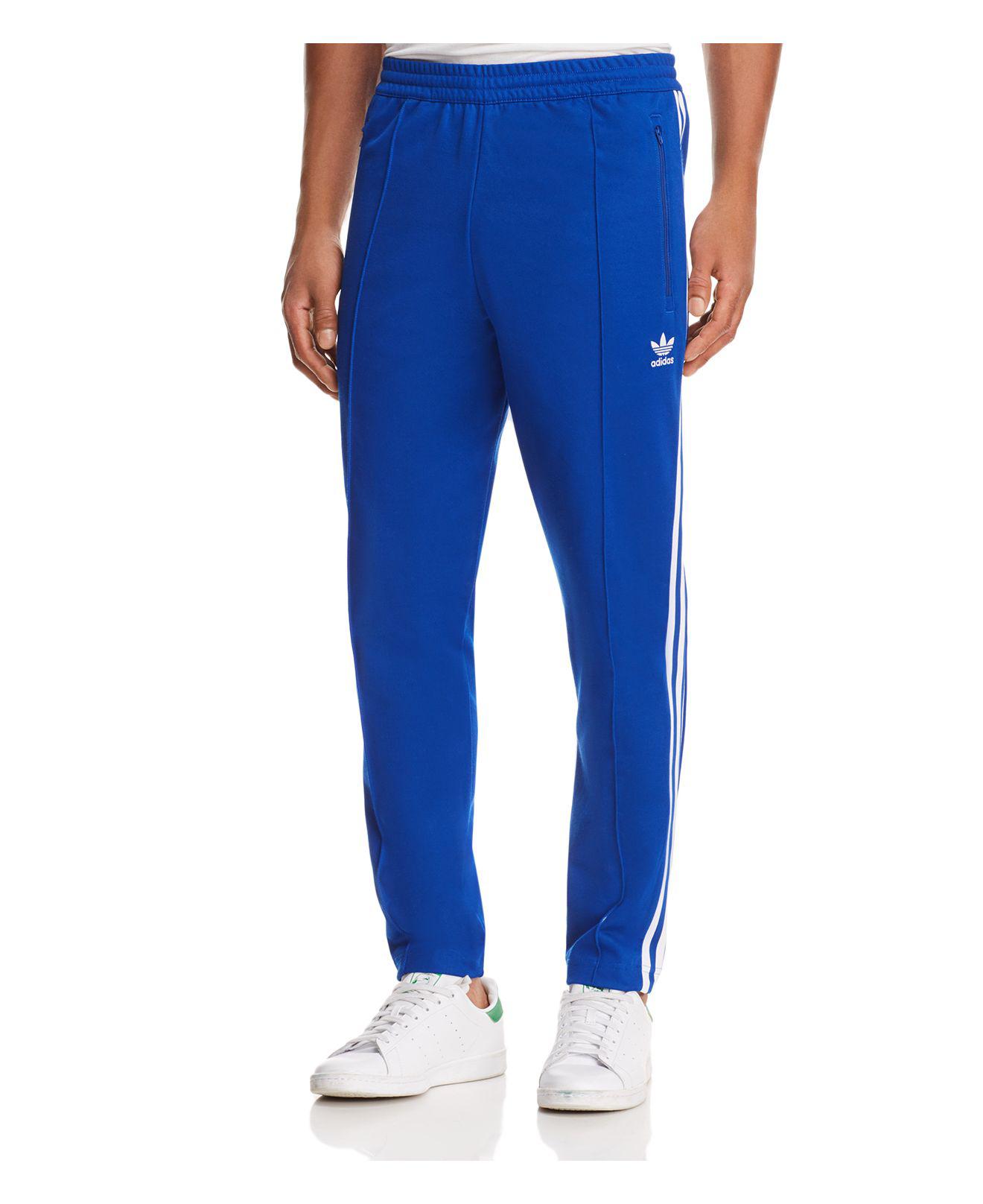 adidas beckenbauer pants blue