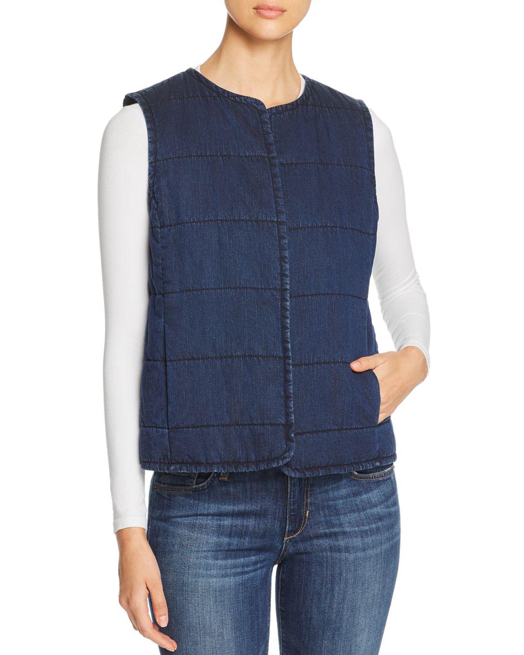 eileen fisher denim vest