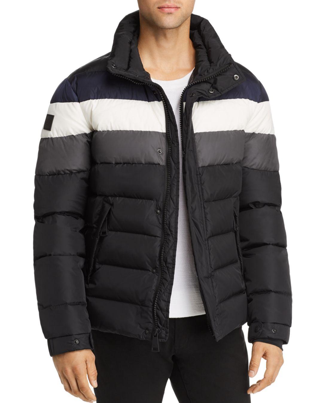 Download Sam. Synthetic Matte Olympic Color - Block Down Jacket in ...