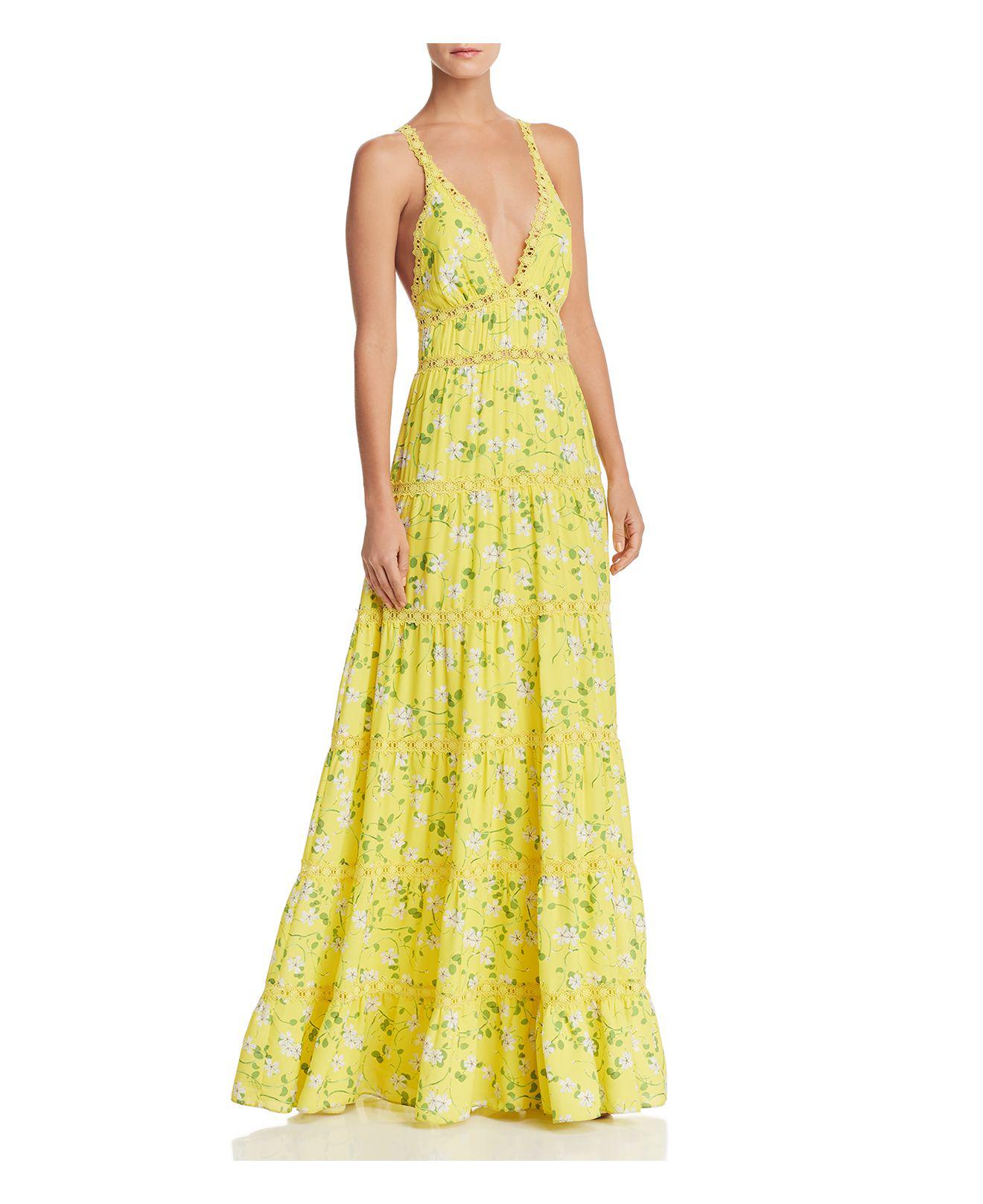 yellow alice and olivia dress