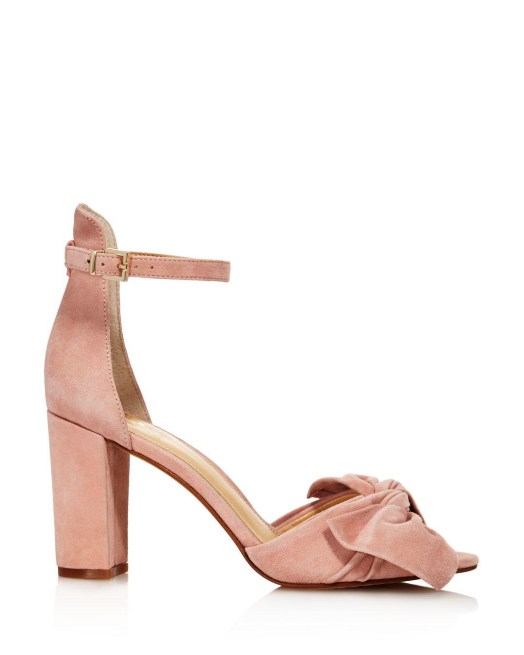 vince camuto jestilian suede block heel sandal