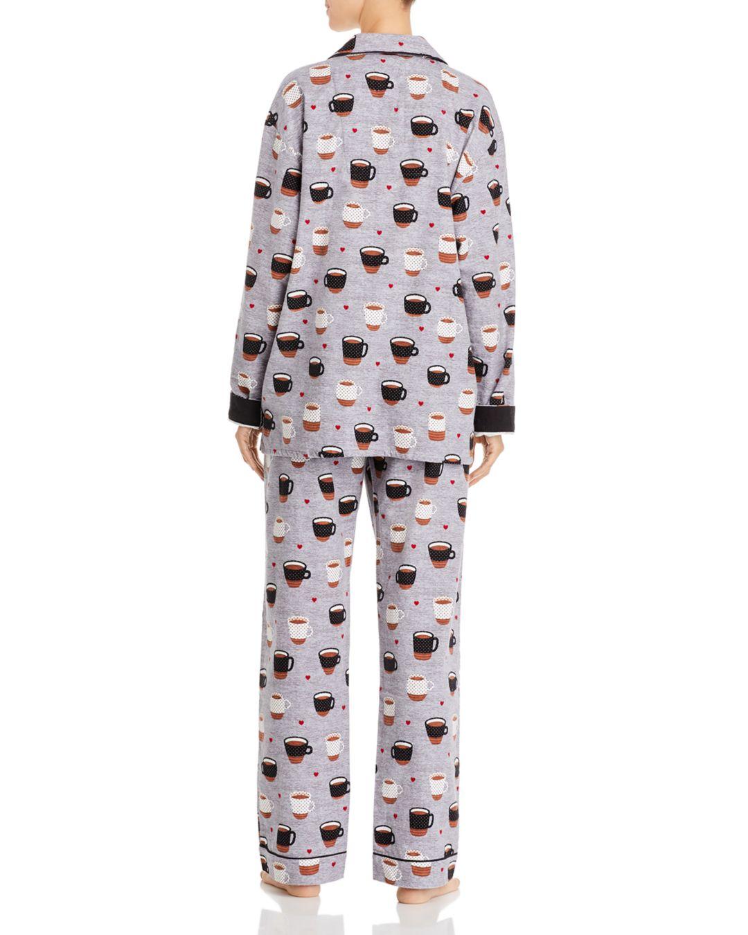 Pj Salvage Flannel Printed Cotton Pajama Set Lyst