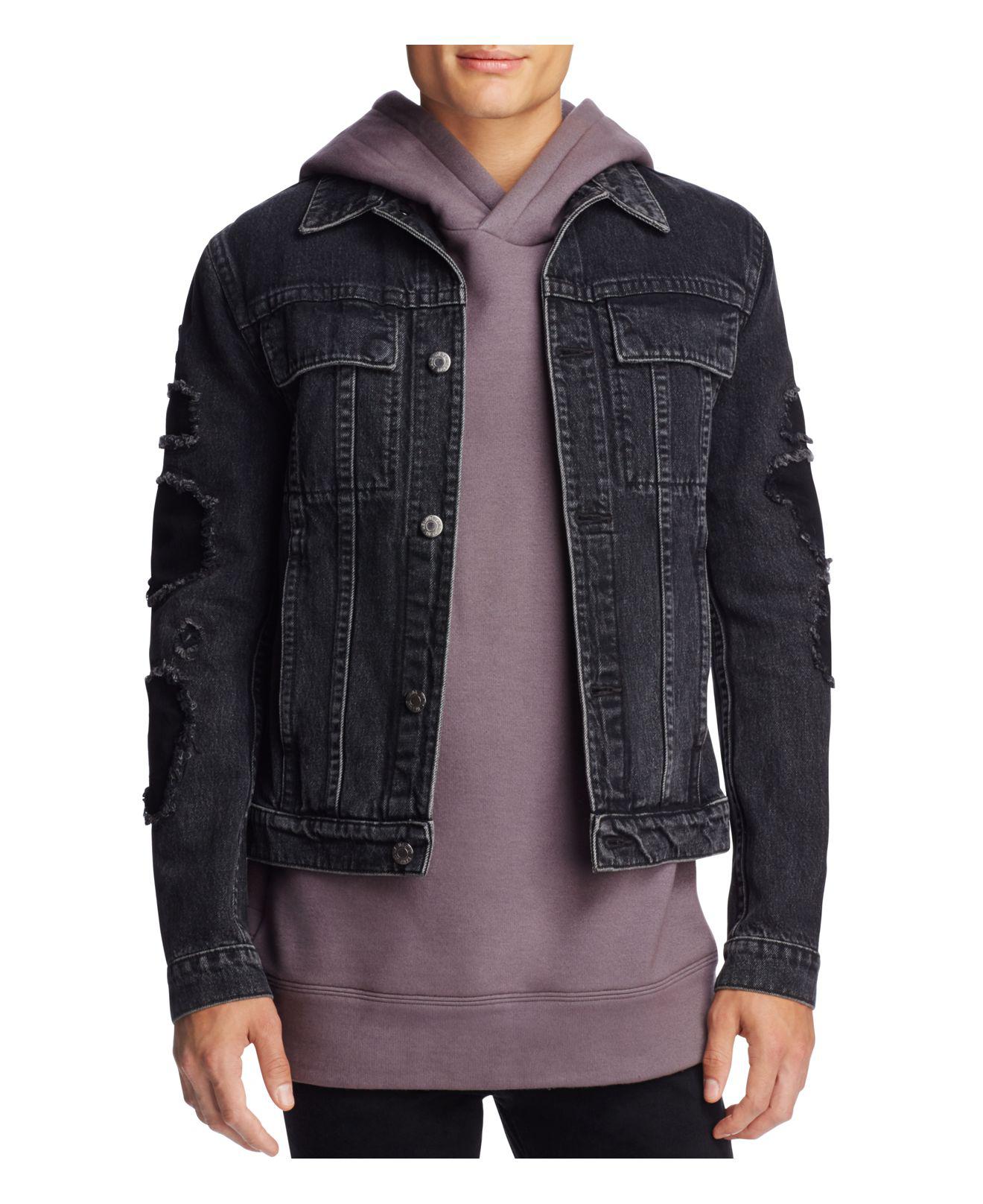 helmut lang black denim jacket
