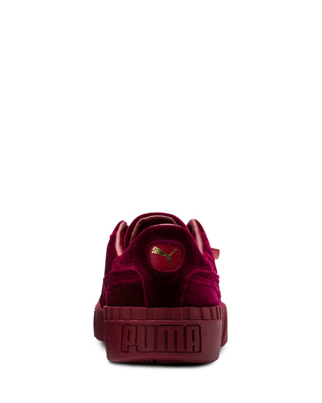 puma cali velvet women's sneakers