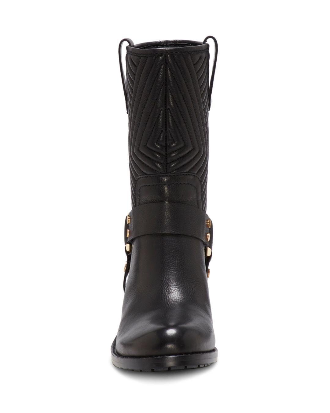 vince camuto women's walden round toe leather booties