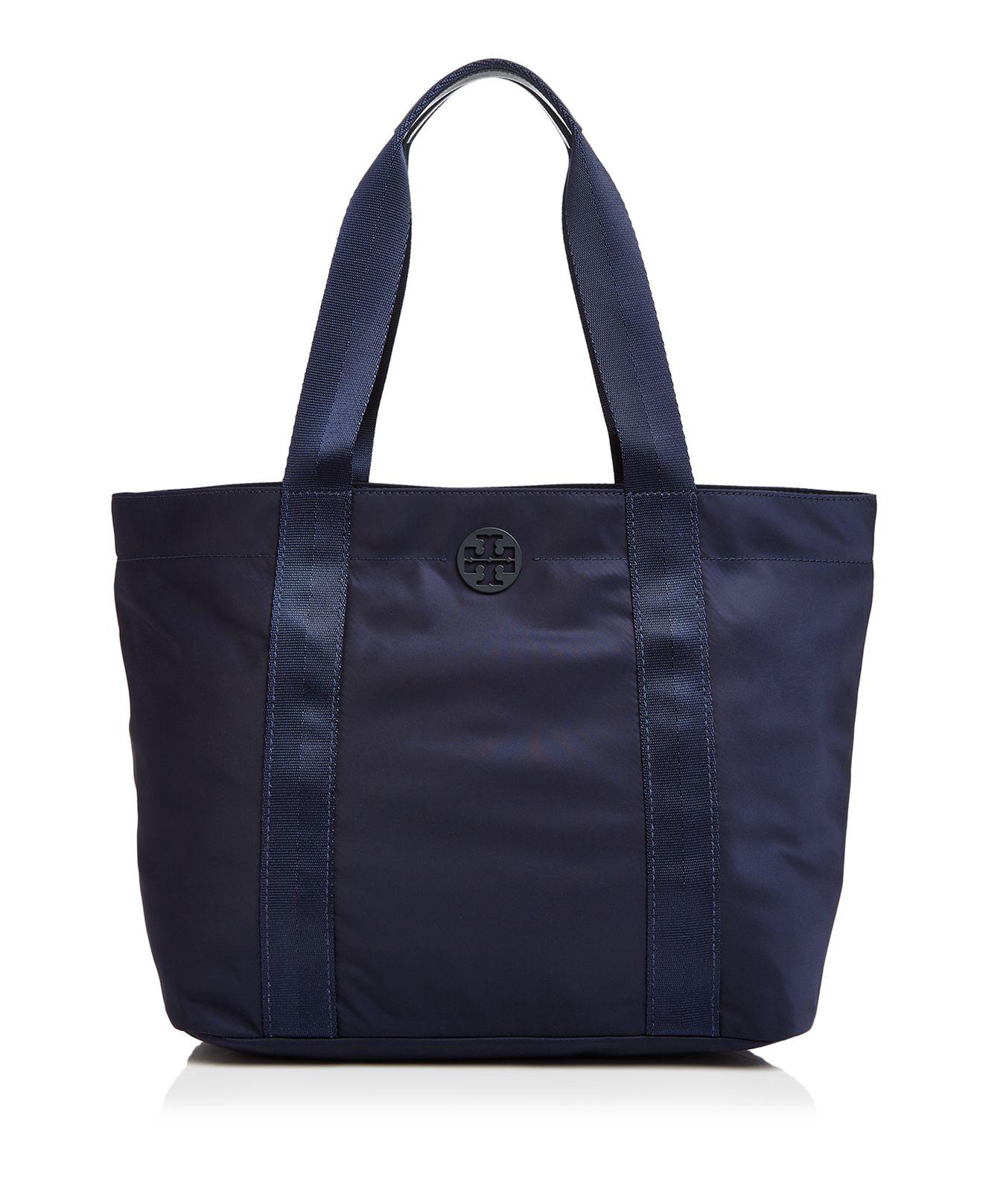 Tory Burch Synthetic Quinn Large Zip-top Nylon Tote Bag in Blue - Lyst