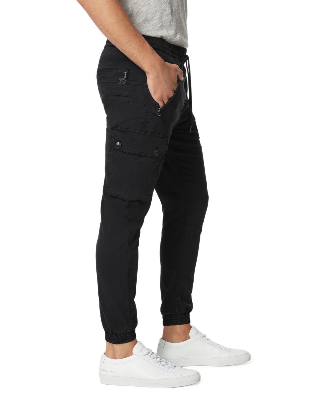 black cargo jogger pants