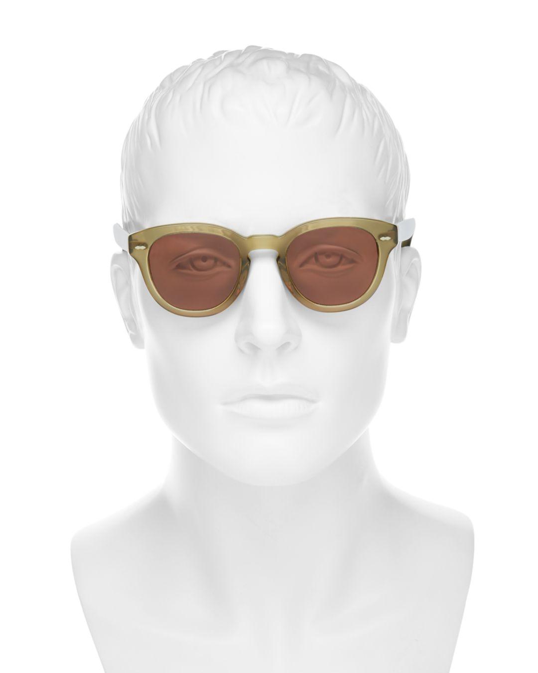 Oliver Peoples Unisex Cary Grant Round Sunglasses Lyst