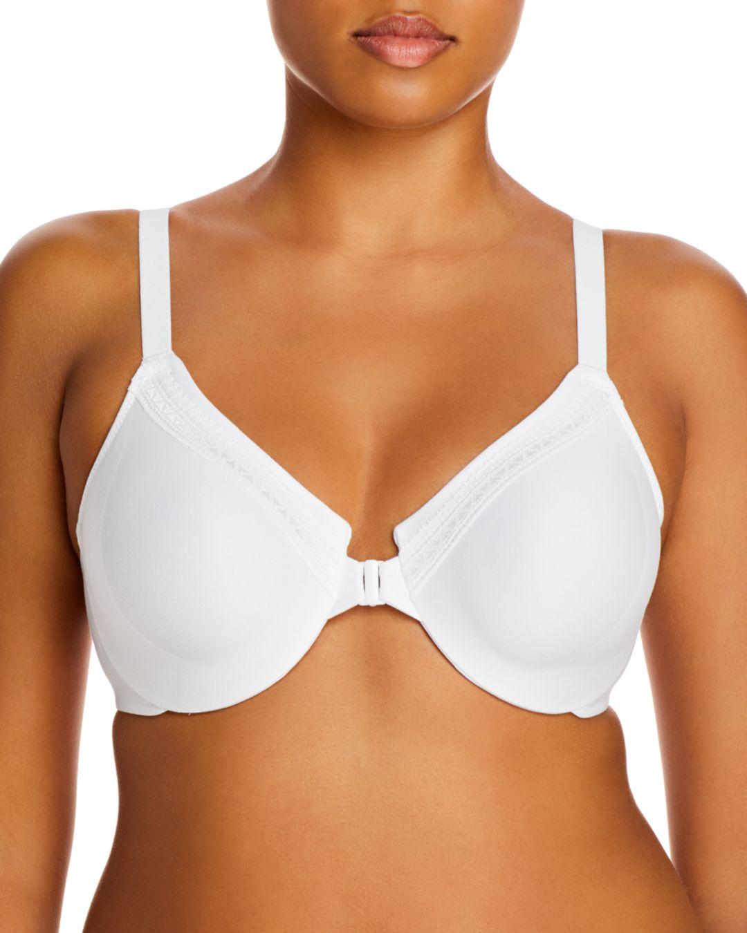 Wacoal Synthetic Full Figure Perfect Primer Front Close Underwire Bra in White Lyst
