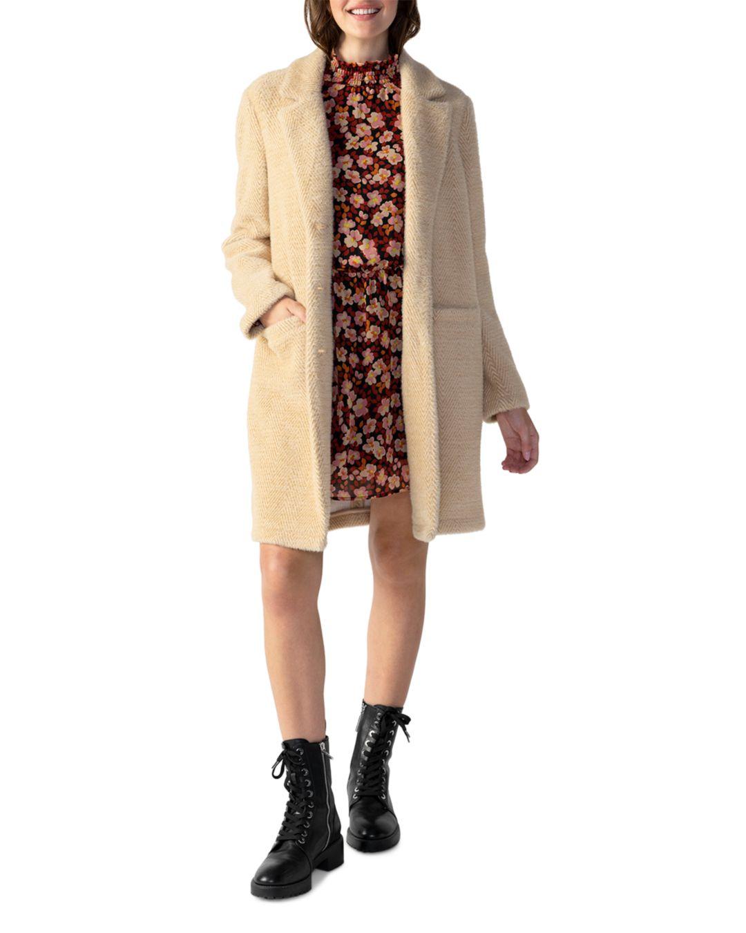 Sanctuary Hometown Longline Knit Jacket in Natural Lyst