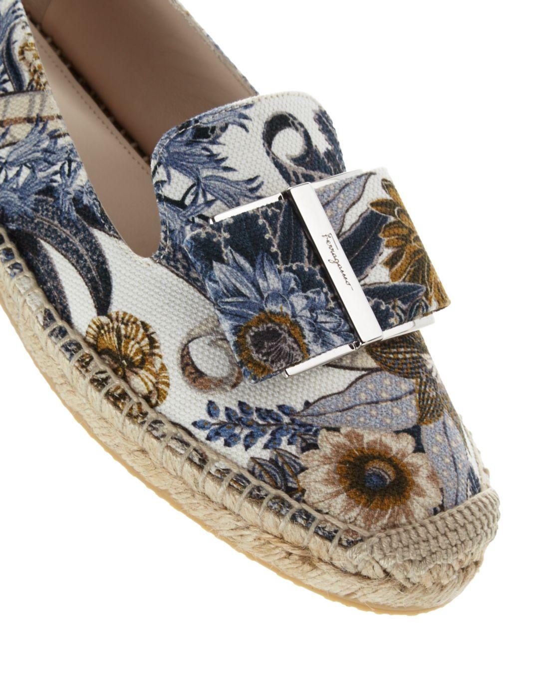 salvatore ferragamo women's sannio espadrille flats