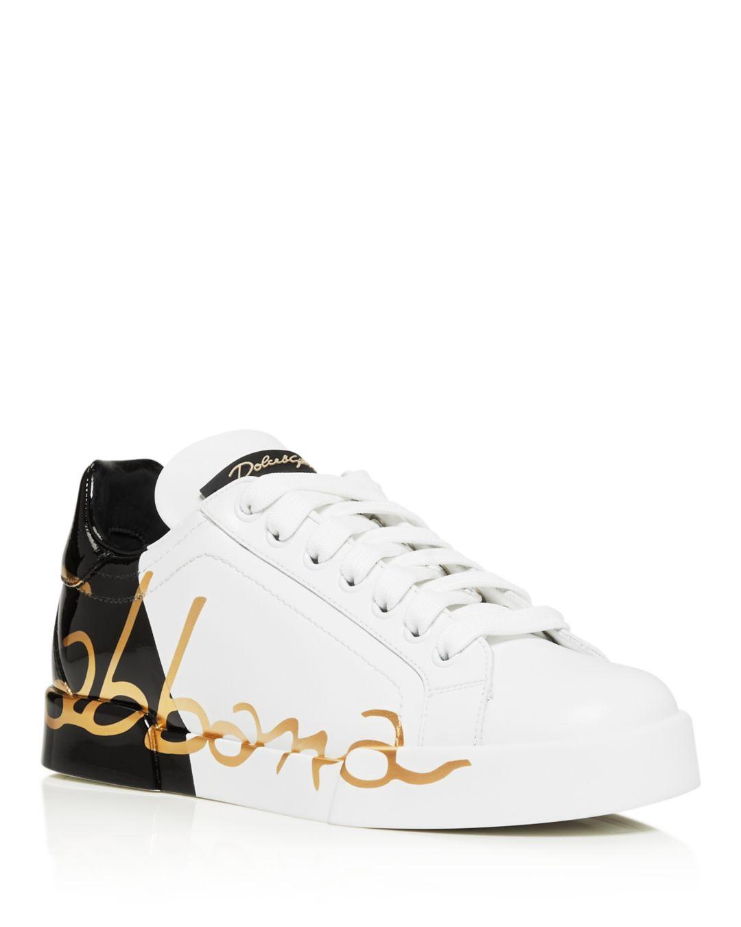 Portofino sneakers with patent leather heel Clearance