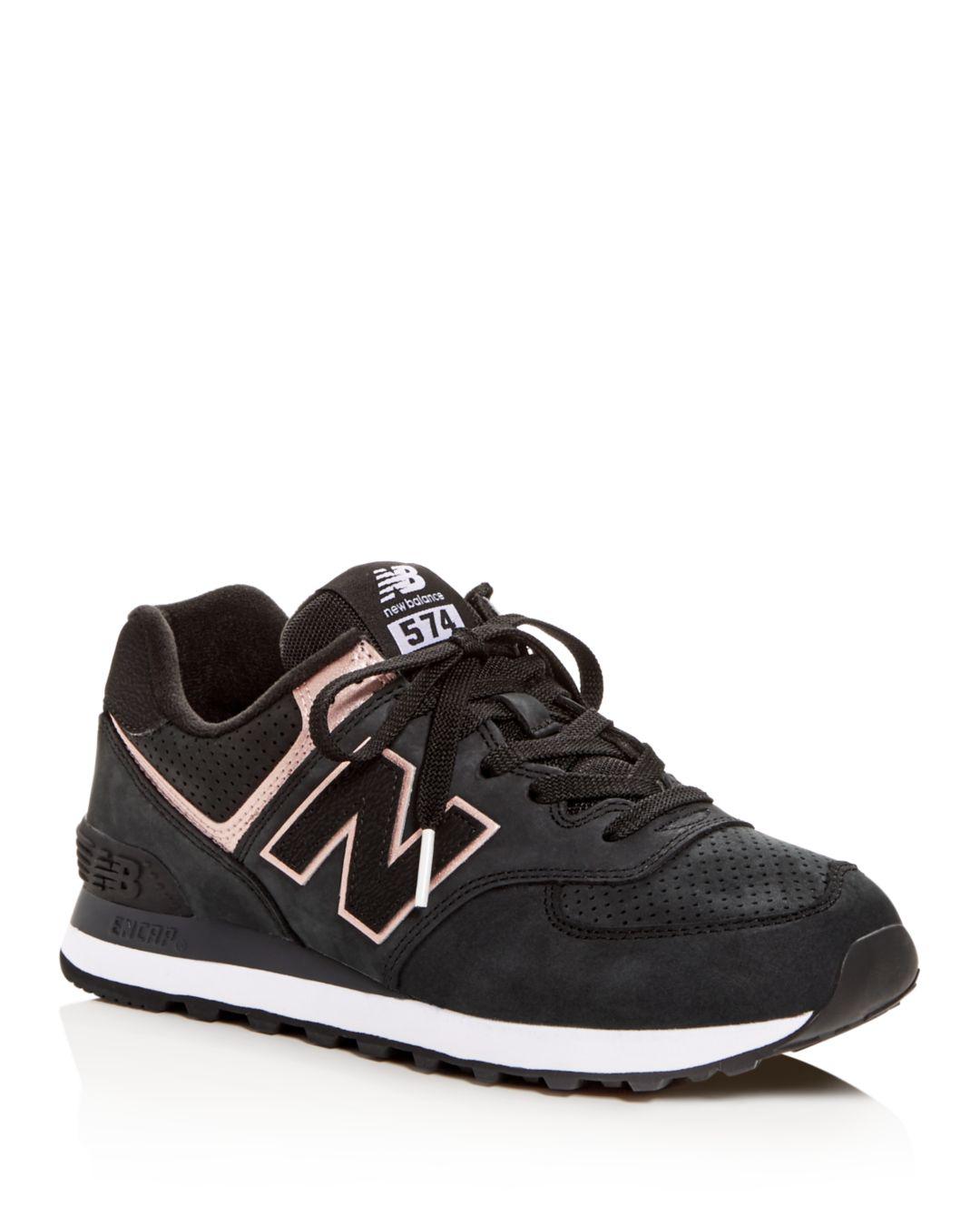 new balance 574 nubuck black