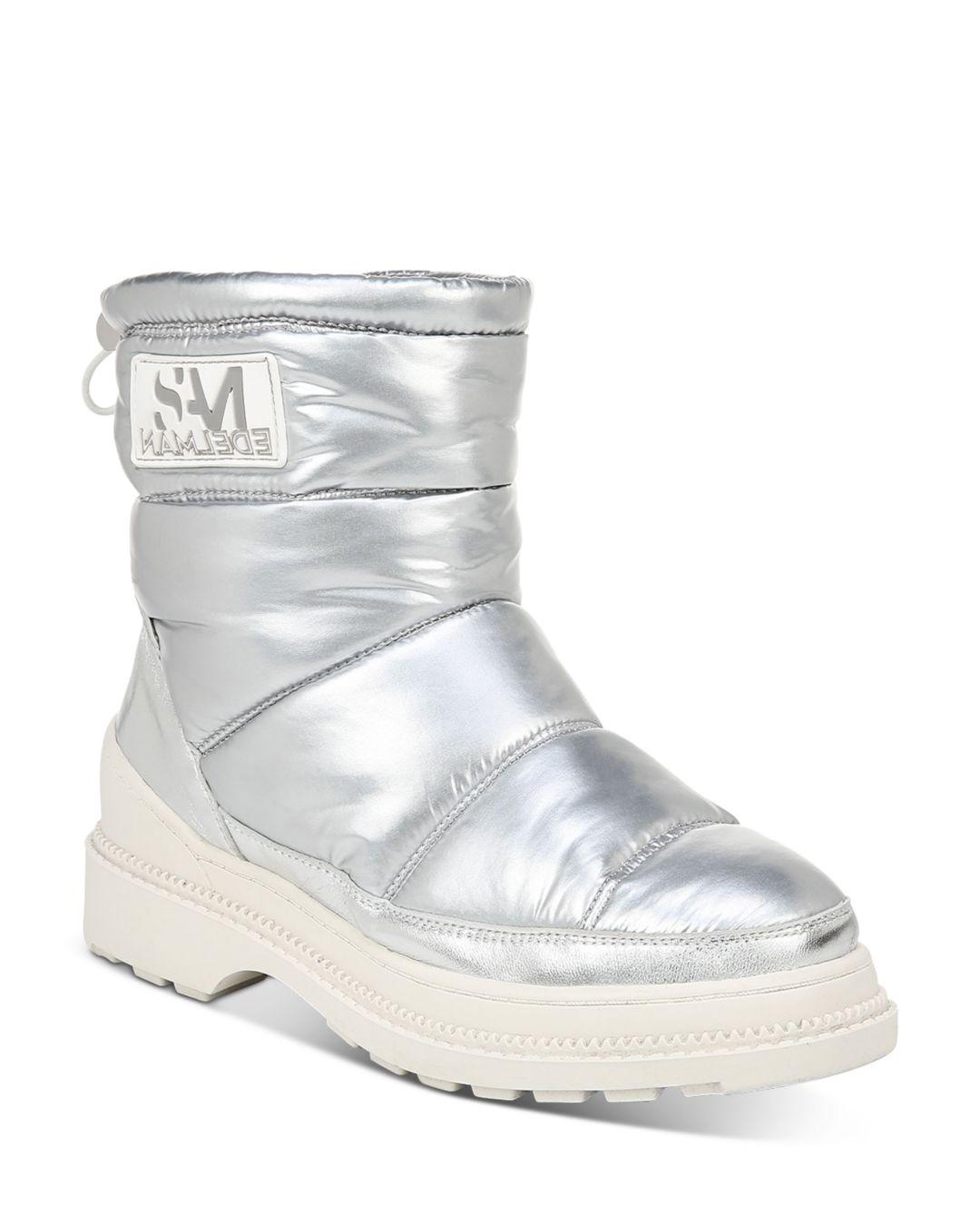 sam edelman silver booties