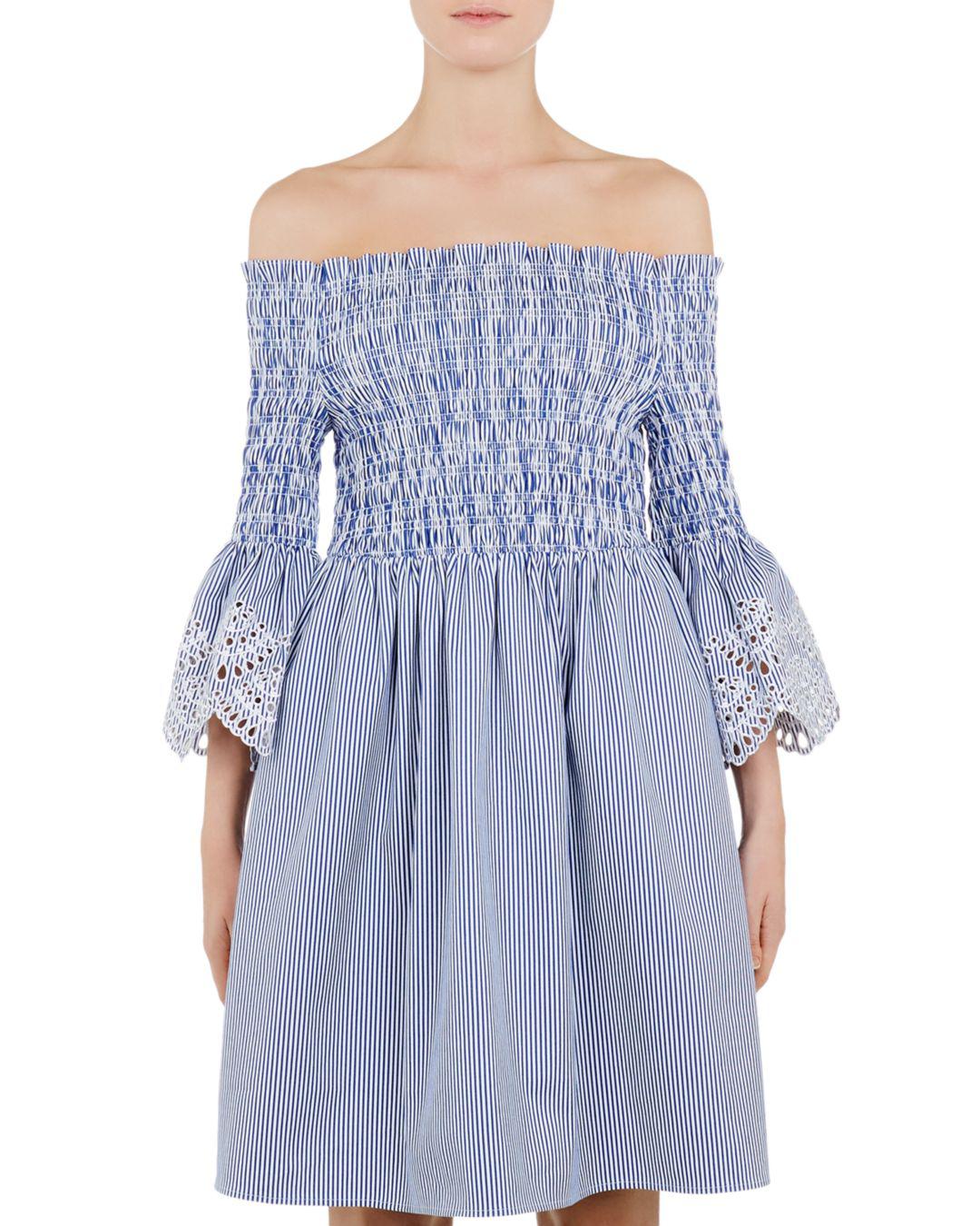 ted baker white off shoulder dress