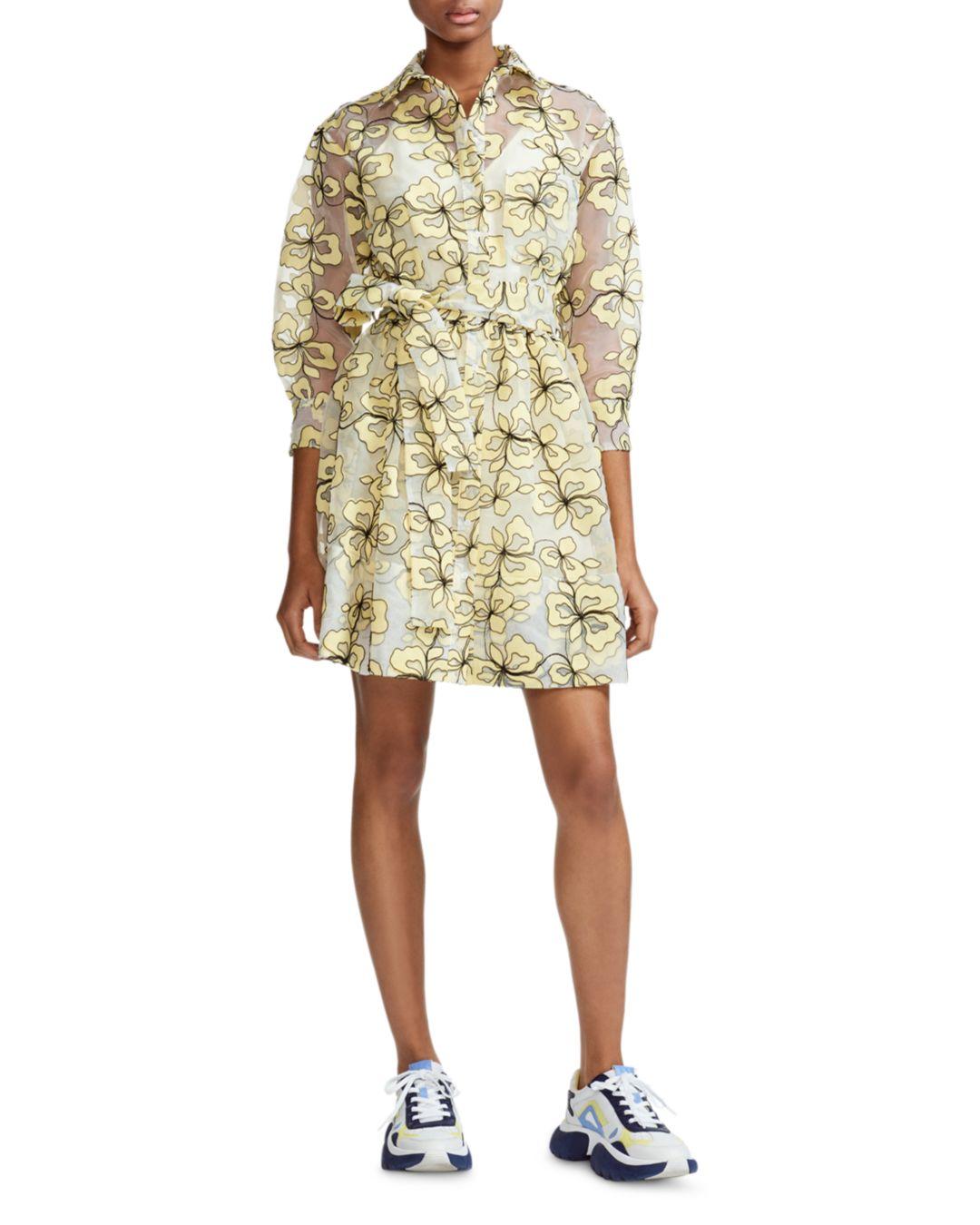 maje floral dress