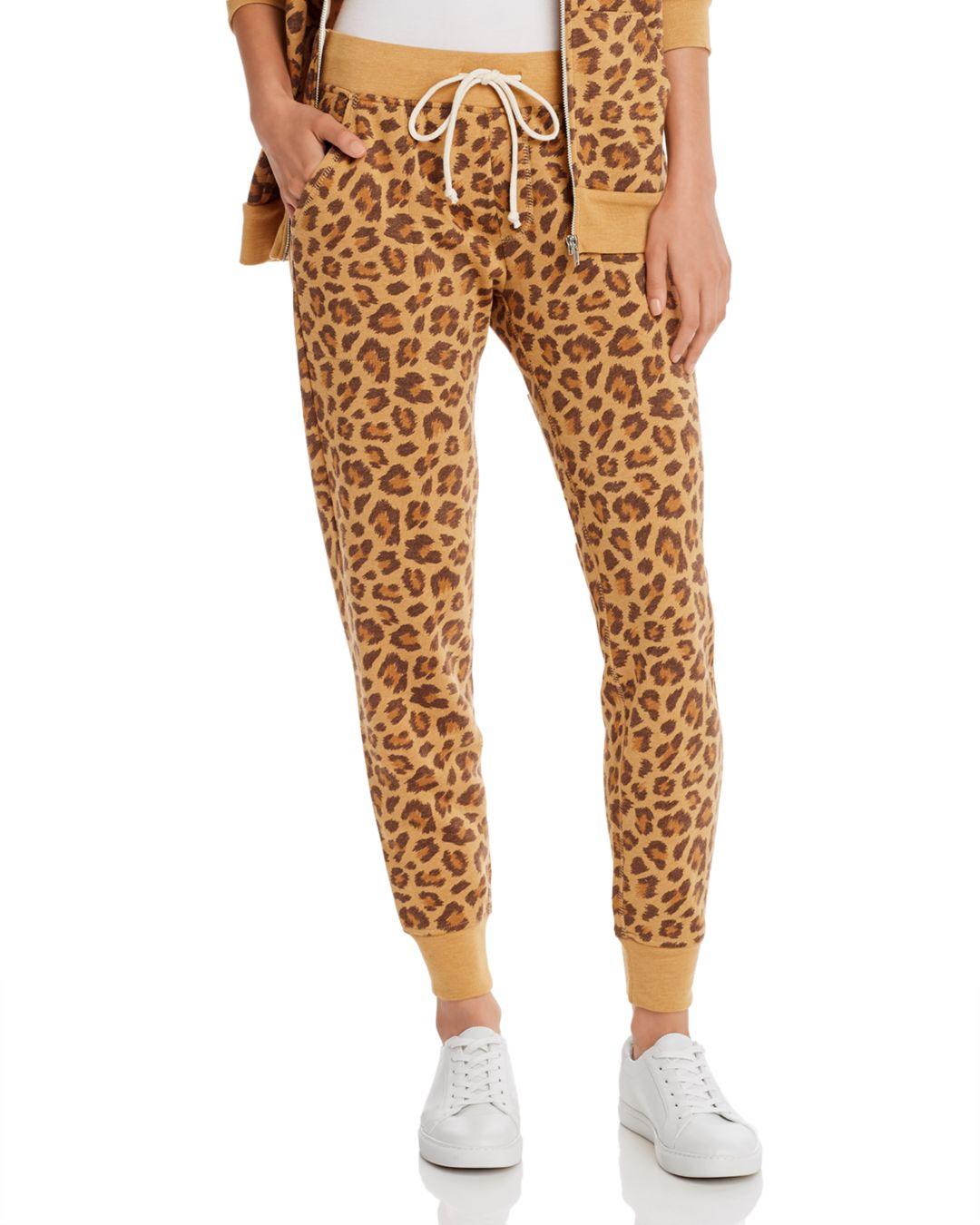 leopard print jogger pants