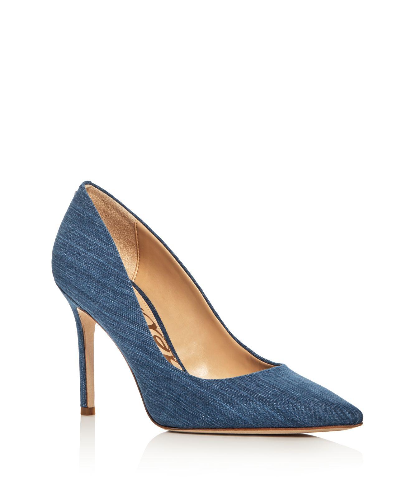 sam edelman light blue heels