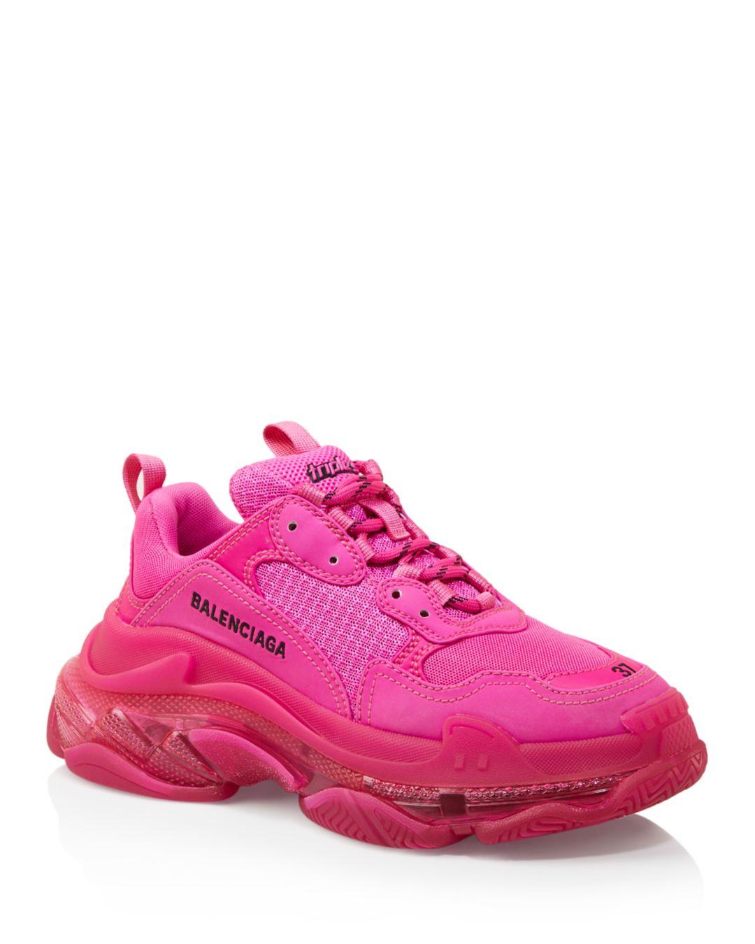 Balenciaga Triple S Sneaker in Pink/Pink Neon (Pink) - Save 60% | Lyst