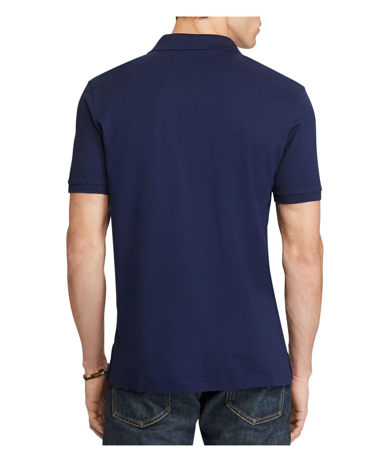 Polo Ralph Lauren Classic Fit Stretch Mercerized Polo Shirt in Blue for ...