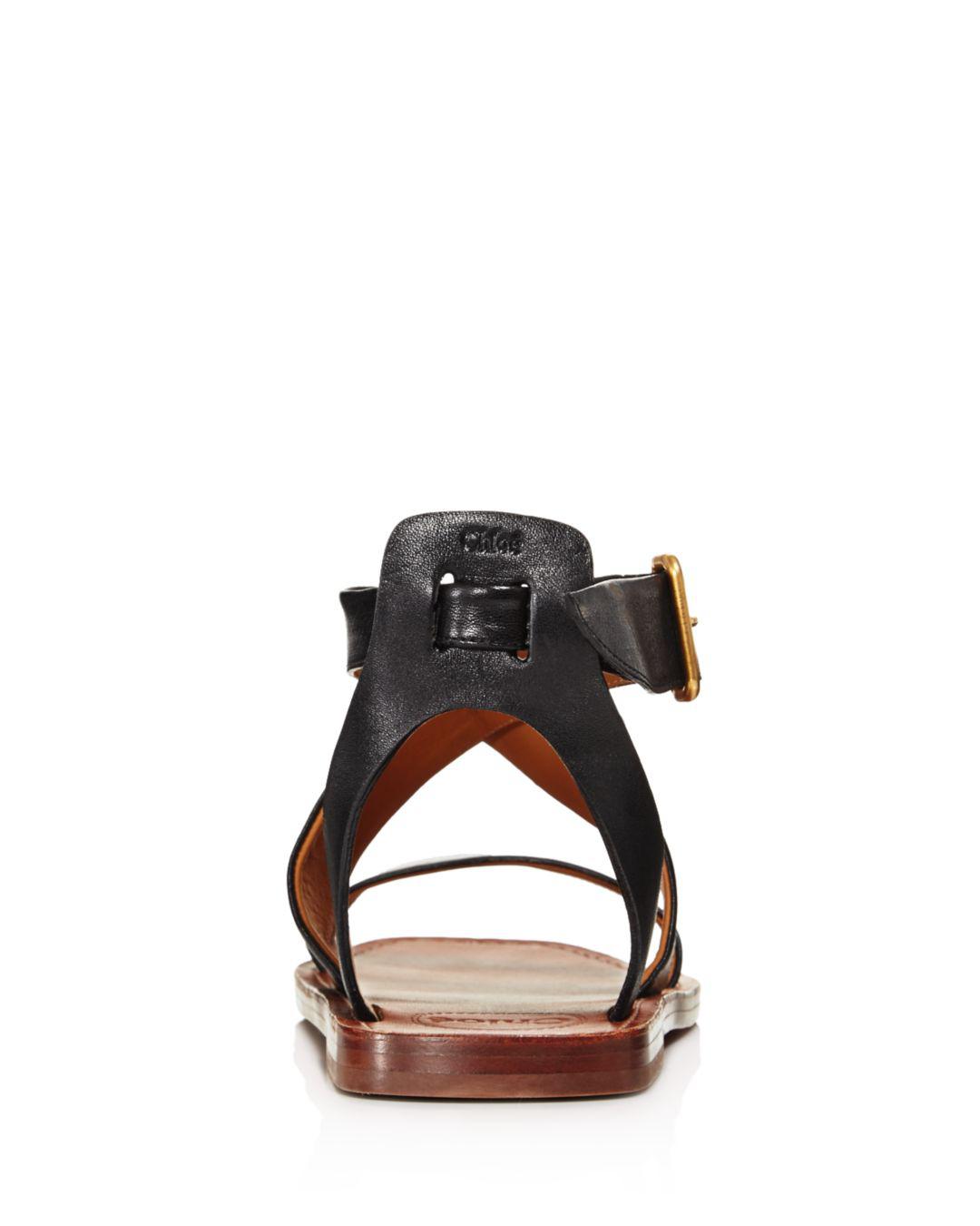 Virginia Leather Ankle Strap Sandals 