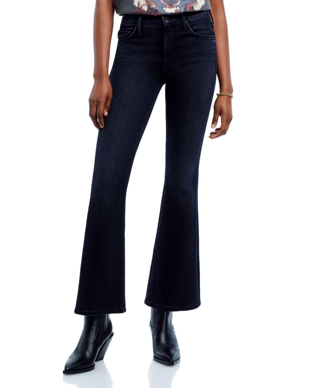 Mother The Weekender High Rise Flare Jeans In Deep End in Blue | Lyst