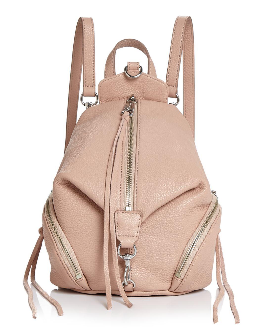 mini julian pebbled leather convertible backpack