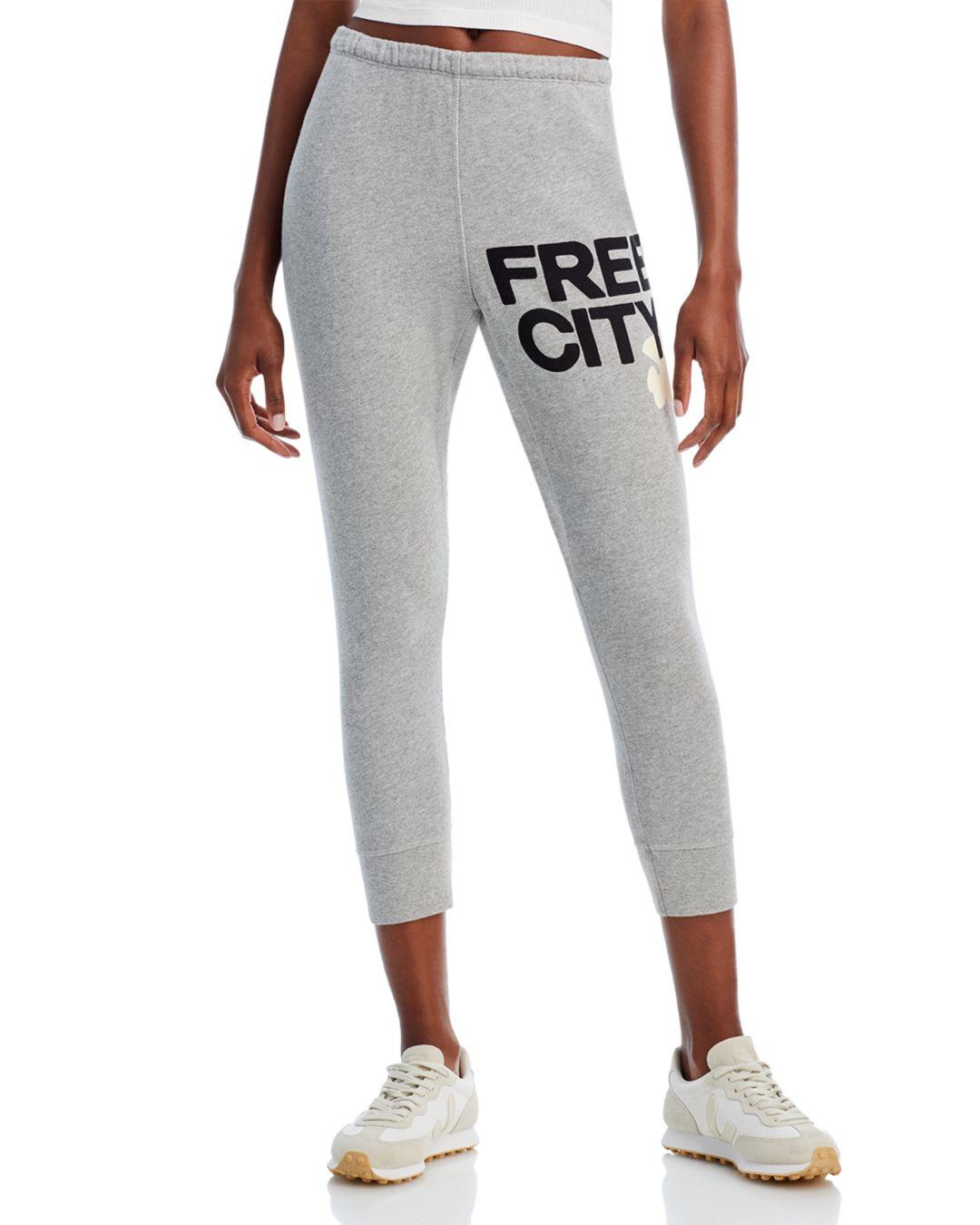 FREE CITY Large Logo Sweatpants in Gray | Lyst